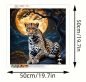 Preview: Diamond Painting Leoparden-Nachtlandschaft